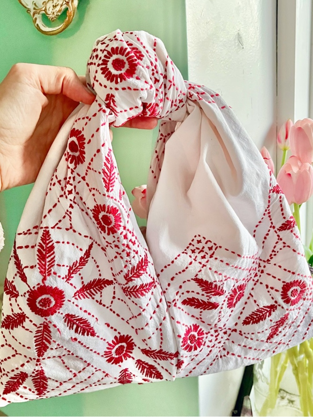 Handmade Floursack Purse